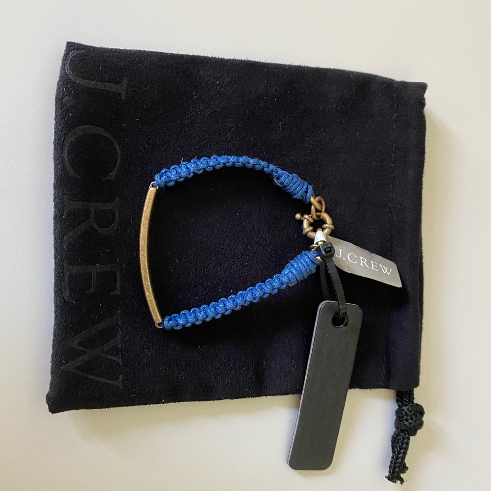 J.Crew Blue Braided Bracelet